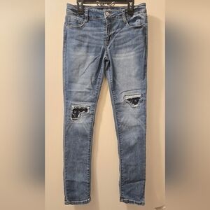 Imperial Star Distressed Blue Denim Jeans